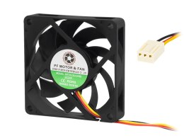 85-703# WENTYLATOR 70x15MM 24V KULKOWY 3- PRZEWODOWY