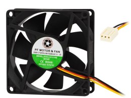 85-813# WENTYLATOR 80x25MM 24V KULKOWY 3- PRZEWODOWY