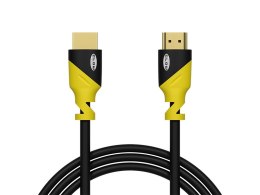 92-654# PRZYŁĄCZE HDMI-HDMI YELLOW  PROSTE 1,5M 4K