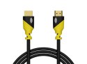 92-655# PRZYŁĄCZE HDMI-HDMI YELLOW  PROSTE 3M 4K