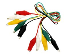 96-760# KROKODYL 28MM Z  PRZEWODEM KOM PLET 5SZT DŁUGOŚĆ  PRZEWODU 37CM