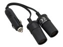 96-868# ROZGAŁĘŹNIK ZA PALNICZKI SAMOCHODOWEJ 1xWTYK/2xGNIAZDO+KABEL CS-25