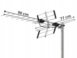 21-042# ANTENA DVB-T ATD31S VHF/UHF MUx8  PASYWNA