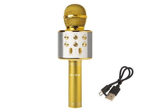 33-145# MIKROFON PRM402 BLOW ZŁOTY KARAOKE 33-145# MIKROFON PRM402 BLOW ZŁOTY KARAOKE