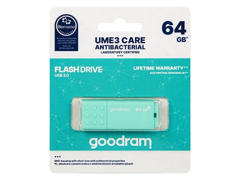 66-307# PENDRIVE 64GB GOODRAM UME3 CARE USB3.0 66-307# PENDRIVE 64GB GOODRAM UME3 CARE USB3.0