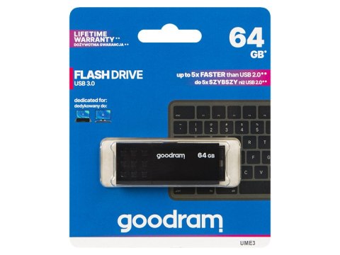 66-309# PENDRIVE 64GB GOODRAM UME3 USB3.0 66-309# PENDRIVE 64GB GOODRAM UME3 USB3.0