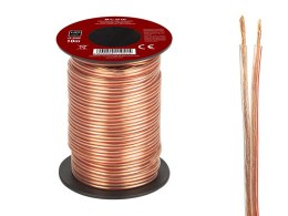 73-350# PRZEWÓD GŁOŚNIKOWY 2x0,22MM  PRZEZROCZYSTY 10M