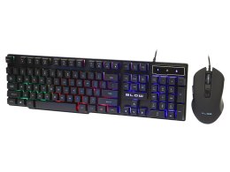 84-217# KLAWIATURA+MYSZ BLOW Z  PODŚWIETLENIEIM LED TAMER