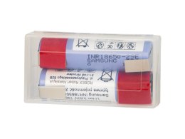85-596# AKUMULATOR 18650 LI-ION 2750 BLASZKI 2SZ 3,6V SAMSUNG BOx