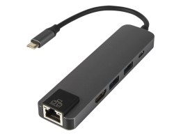 86-060# KARTA SIECIOWA USB-C HUB RJ45 + HDMI K-03