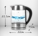 AD 1247 CZAJNIK SZKLANY 1,7 L Z REGULACJĄ TEM P.