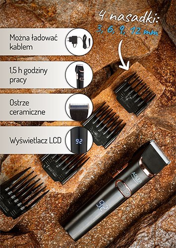 AD 2832 STRZYŻARKA DO WŁOSÓW Z CERAMICZNYM OSTRZEM AD 2832 STRZYŻARKA DO WŁOSÓW Z CERAMICZNYM OSTRZEM
