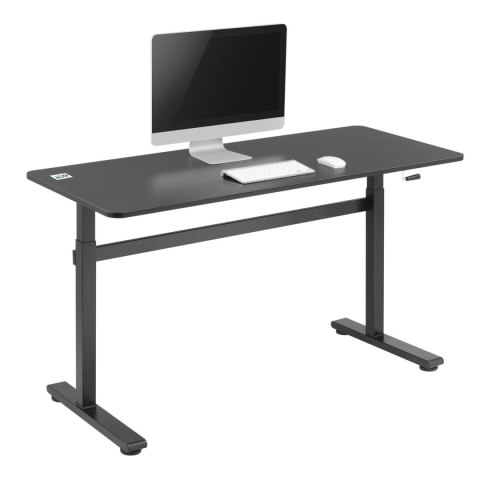 BIURKO RĘCZNA REGULACJA WYS ERGO OFFICE, MAx 40 KG, MAx WYS 117CM, Z BLATEM DO PRACY STOJĄCO SIEDZĄCEJ, ER-401 B BIURKO RĘCZNA REGULACJA WYS ERGO OFFICE, MAx 40 KG, MAx WYS 117CM, Z BLATEM DO PRACY STOJĄCO SIEDZĄCEJ, ER-401 B