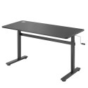 BIURKO RĘCZNA REGULACJA WYS ERGO OFFICE, MAx 40 KG, MAx WYS 117CM, Z BLATEM DO  PRACY STOJĄCO SIEDZĄCEJ, ER-401 B