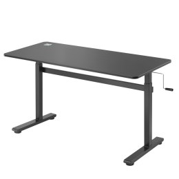 BIURKO RĘCZNA REGULACJA WYS ERGO OFFICE, MAx 40 KG, MAx WYS 117CM, Z BLATEM DO  PRACY STOJĄCO SIEDZĄCEJ, ER-401 B