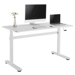 BIURKO RĘCZNA REGULACJA WYS ERGO OFFICE, MAx 40 KG, MAx WYS 117CM, Z BLATEM DO  PRACY STOJĄCO SIEDZĄCEJ, ER-401 W