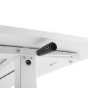 BIURKO RĘCZNA REGULACJA WYS ERGO OFFICE, MAx 40 KG, MAx WYS 117CM, Z BLATEM DO  PRACY STOJĄCO SIEDZĄCEJ, ER-401 W