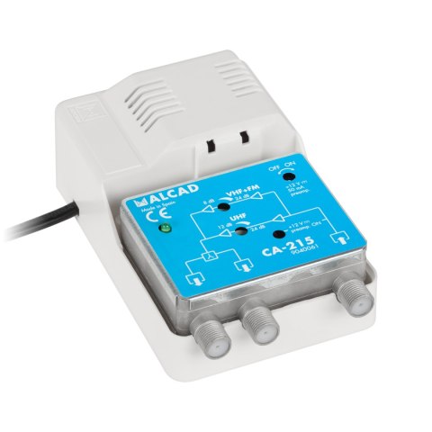 WZMACNIACZ ANTENOWY SZEROKO PASMOWY 12V CA-215 ALCAD WZMACNIACZ ANTENOWY SZEROKO PASMOWY 12V CA-215 ALCAD