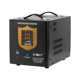 ZASILACZ AWARYJNY KEMOT PROSINUS-2600/24  PRZETWORNICA Z CZYSTYM  PRZEBIEGIEM SINUSOIDALNYM I FUNKCJĄ ŁADOWANIA 24V 230V 2600VA/