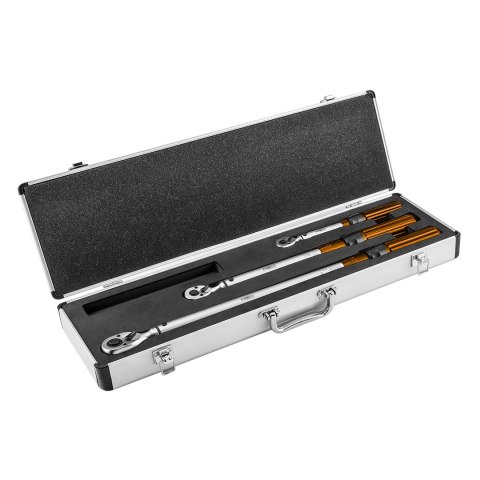 ZESTAW KLUCZY DYNAMOMETRYCZNYCH DWUKIERUNKOWYCH 1/4", 3/8", 1/2" 3 SZT.