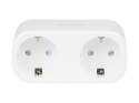 72-072# INTELIGENTNE GNIAZDKO  PODWÓJNE STEROWANE WIFI TUYA BIAŁE
