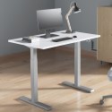 BIURKO RĘCZNA REGULACJA WYS. ERGO OFFICE, MAx 70 KG, MAx WYS 123CM, BEZ BLATU DO  PRACY STOJĄCO SIEDZĄCEJ, BIAŁE, ER-402 W