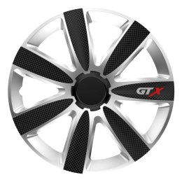 KOŁ PAK SAMOCHODOWY CARBON CZARNO SREBRNY GTx 16