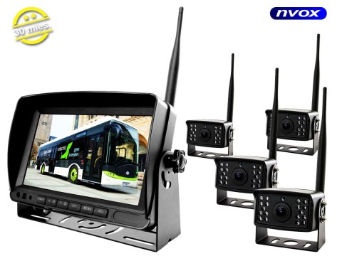MONITOR REJESTRATOR SAMOCHODOWY LCD 7CALI AHD Z OBSŁUGĄ 4 BEZ PRZEWODOWYCH KAMER 12V 24V MONITOR REJESTRATOR SAMOCHODOWY LCD 7CALI AHD Z OBSŁUGĄ 4 BEZ PRZEWODOWYCH KAMER 12V 24V