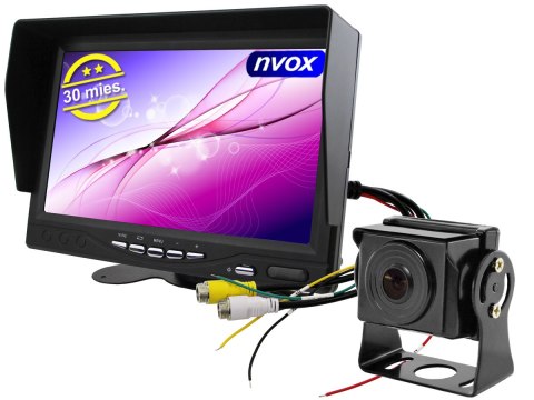 MONITOR SAMOCHODOWY LCD 7CALI 4 PIN 12V 24V ORAZ 1 KAMERA MONITOR SAMOCHODOWY LCD 7CALI 4 PIN 12V 24V ORAZ 1 KAMERA