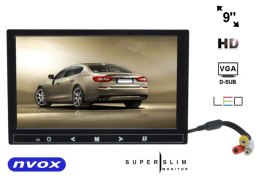 NVOx HM 910 VGA MONITOR SAMOCHODOWY LUB WOLNOSTOJĄCY LCD 9CALI CALI LED HD VGA HDMI AV 12V 230V