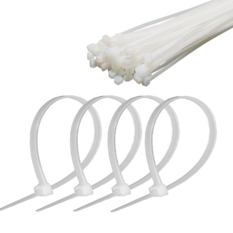 O PASKA ZACISKOWA 4,8 MM/30 CM BIAŁA CABLETECH 50SZT. O PASKA ZACISKOWA 4,8 MM/30 CM BIAŁA CABLETECH 50SZT.