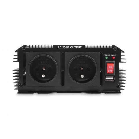 PRZETWORNICA NA PIĘCIA VOLT I PS 2000 N 12/230V (1000/2000W) + USB PRZETWORNICA NA PIĘCIA VOLT I PS 2000 N 12/230V (1000/2000W) + USB