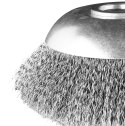 SZCZOTKA DRUCIANA DO KOSY S PALINOWEJ 150 x 25,4 MM, MIĘKKA, DRUTY FALOWANE