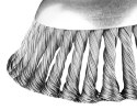 SZCZOTKA DRUCIANA DO KOSY S PALINOWEJ 150 x 25,4 MM, TWARDA, DRUTY S PLĄTANE
