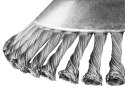 SZCZOTKA DRUCIANA DO KOSY S PALINOWEJ 200 x 25,4 MM, TWARDA, DRUTY S PLĄTANE