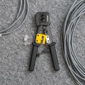 ZACISKARKA WTYKÓW  PRZELOTOWYCH RJ45, RJ12, RJ11
