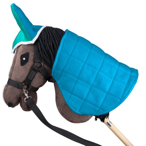 DERKA DWUSTRONNA I NAUSZNIKI SKIPPI DLA HOBBY HORSE - NIEBIESKA - ZIELONA DERKA DWUSTRONNA I NAUSZNIKI SKIPPI DLA HOBBY HORSE - NIEBIESKA - ZIELONA