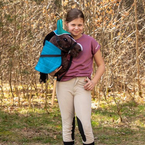 DERKA DWUSTRONNA I NAUSZNIKI SKIPPI DLA HOBBY HORSE - NIEBIESKA - ZIELONA DERKA DWUSTRONNA I NAUSZNIKI SKIPPI DLA HOBBY HORSE - NIEBIESKA - ZIELONA