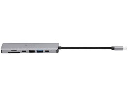 ADAPTER TRACER A-2, USB TY PE-C Z CZYTNIKIEM KART, HDMI 4K, USB 3.0, PDW 60W