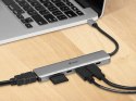ADAPTER TRACER A-2, USB TY PE-C Z CZYTNIKIEM KART, HDMI 4K, USB 3.0, PDW 60W
