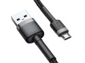 BASEUS CAFULE MICRO USB CABLE 2.4A 0,5M (CAMKLF-AG1) GRAY + BLACK