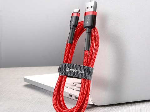 BASEUS KABEL USB TY PE C 2M (CATKLF-C09) RED+RED BASEUS KABEL USB TY PE C 2M (CATKLF-C09) RED+RED