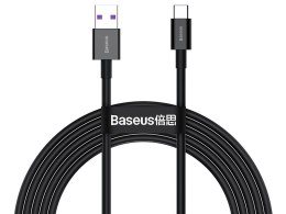 BASEUS KABEL USB TY PE C 2M SU PERIOR SERIES, 66W (CATYS-A01) BLACK