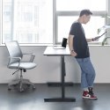 BIURKO ELEKTRYCZNE ERGO OFFICE, REGULACJA WYS, SZARY, MAx WYS 118CM 50 KG - Z BLATEM DO  PRACY STOJĄCO SIEDZĄCEJ, ER-434