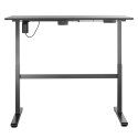 BIURKO ELEKTRYCZNE ERGO OFFICE, REGULACJA WYS, SZARY, MAx WYS 118CM 50 KG - Z BLATEM DO  PRACY STOJĄCO SIEDZĄCEJ, ER-434