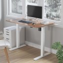 BIURKO ELEKTRYCZNE REGULACJA WYS. ERGO OFFICE, MAx WYS 123CM, MAx - 70 KG, BEZ BLATU DO  PRACY STOJĄCO SIEDZĄCEJ, BIAŁE, ER-403W