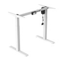 BIURKO ELEKTRYCZNE REGULACJA WYS. ERGO OFFICE, MAx WYS 123CM, MAx - 70 KG, BEZ BLATU DO  PRACY STOJĄCO SIEDZĄCEJ, BIAŁE, ER-403W