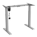 BIURKO ELEKTRYCZNE REGULACJA WYS. ERGO OFFICE, MAx WYS 123CM, MAx - 70 KG, BEZ BLATU DO  PRACY STOJĄCO SIEDZĄCEJ, SZARE, ER-403G