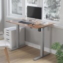 BIURKO ELEKTRYCZNE REGULACJA WYS. ERGO OFFICE, MAx WYS 123CM, MAx - 70 KG, BEZ BLATU DO  PRACY STOJĄCO SIEDZĄCEJ, SZARE, ER-403G