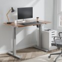 BIURKO ELEKTRYCZNE REGULACJA WYS. ERGO OFFICE, MAx WYS 123CM, MAx - 70 KG, BEZ BLATU DO  PRACY STOJĄCO SIEDZĄCEJ, SZARE, ER-403G